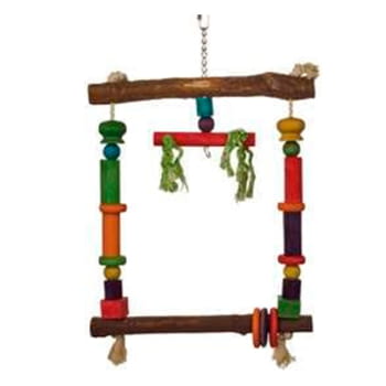 REF - J04115.39 JUGUETE LOROS COLUMPIO MADERA