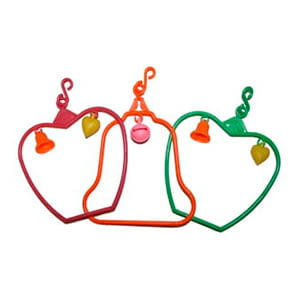 REF - J04118E JUGUETE COLUMPIO PLÁSTICO FORMA FRUTAS PÁJAROS
