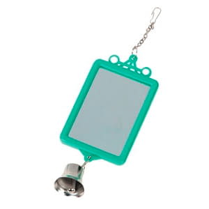 REF - J04124 BIRDS TOY RECTANGULAR MIRROR WITH BELL